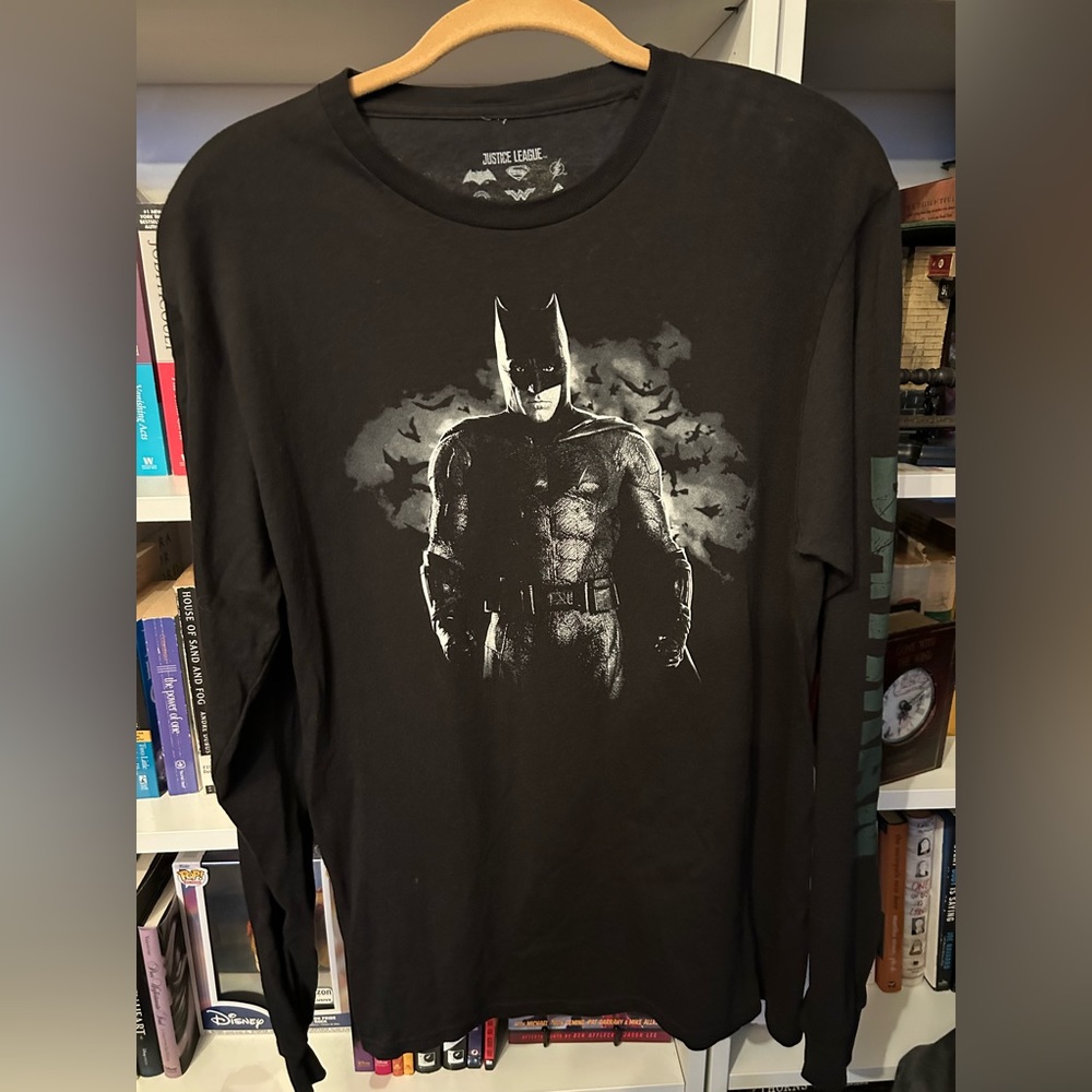 Justice League Batman Black Long Sleeve